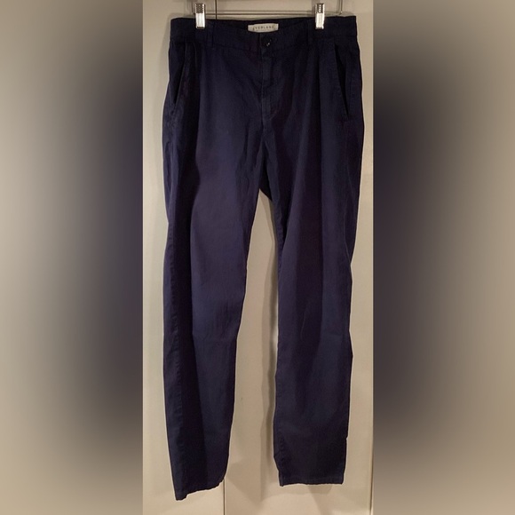 Everlane navy blue cotton pants - Picture 1 of 6